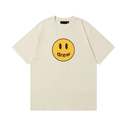 Drew House Print Short-Sleeve High-Street Casual Couple's Oversized T-Shirt