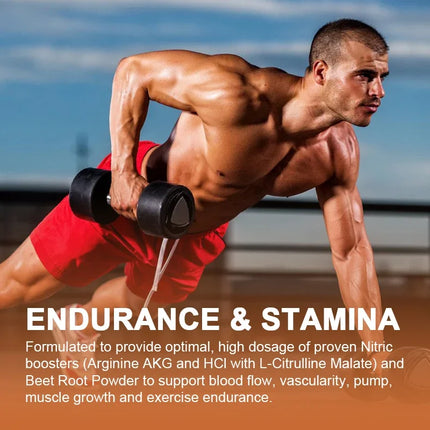 Buy 1 Get 1 Free! L-Arginine Supplement, Support Blood Flow, Energy & Heart Health, Pre-Workout Pump, Muscle Growth & Endurance