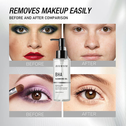 BOOMOON 120ml Salicylic Acid Makeup Remover Oil Blackhead & Make Up Cleanser Gentle Deep Cleansing without Irritation