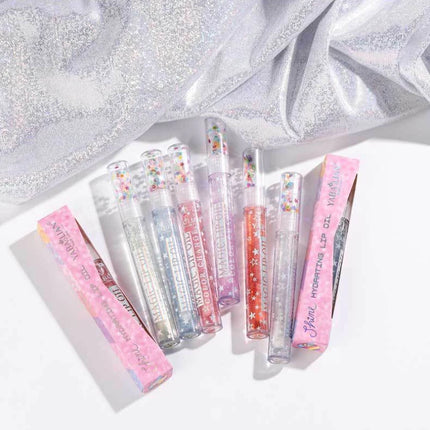Lip Gloss Set Plumping Transparent Gloss Lip Oil Makeup Moisturizing Glitter Clear Mirror Lipstick Primer Cosmetic