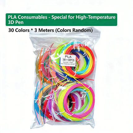 40 Colors 3D Pen Filament 1.75mm PLA Each Color 33 Feet 10m Glow-in-the-Dark 3D Filament Perfect Child Gift & Teaching-Specific
