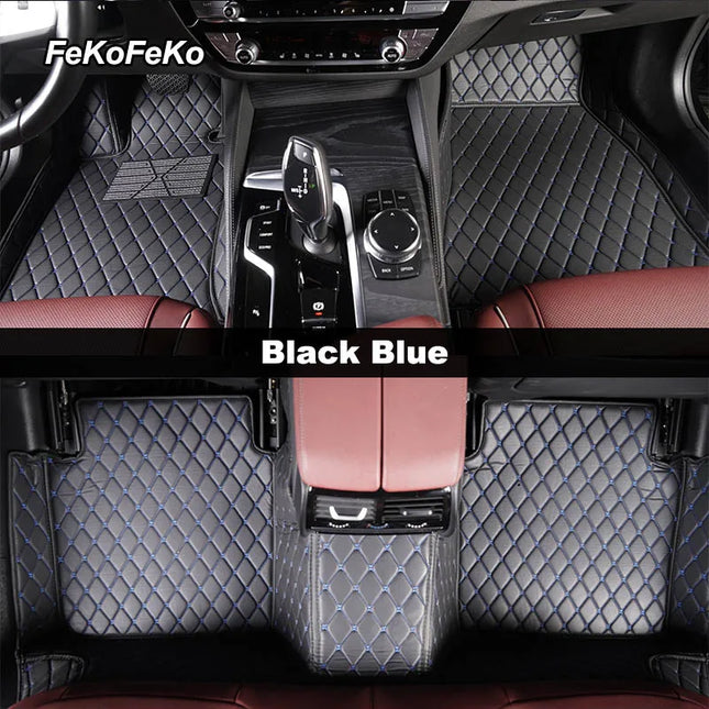 Custom Car Floor Mats For VW Polo Polo-Plus Polo-GTI Auto Carpets Foot Coche Accessorie