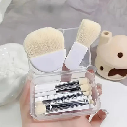 6pcs  Mini Makeup Brush Set Professional Portable Foundation Concealer Eyeshadow Powder Blush Brush Beauty Makeup Tools