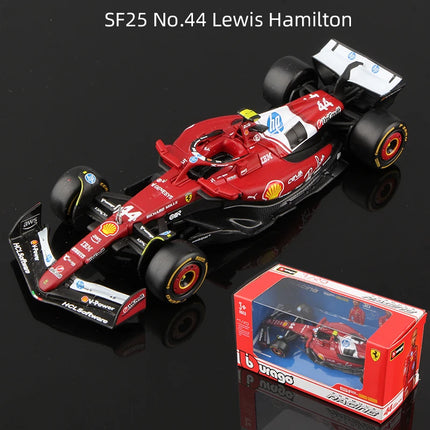 Bburago 1:43 F1 Alloy Car Model 2025 Season Formula Racing Die Cast Toy SF25 RB21 W16 MCL39 Red Bull Mercedes Ferrari McLaren