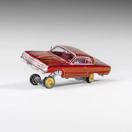 97M Diecast 1:64 Scale Impala 1964 Low Rider Alloy Simulation Car Model Collection Ornaments Holiday Gift Static Display