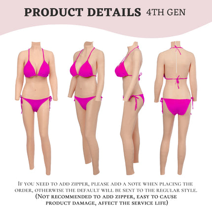 CYOMI Fake Boob Silicone Bodysuit Breast Forms Fake Vagina For Transgender Sissy Drag Queen Male Crossdresser Cosplay C/D/E Cup