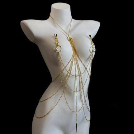 Pearl Bell Tassel Nipple Clamps Nipple Stimulation Couples' Teasing and Flirting Sexy Accessories for Woman Fetish Adult Sex Toy