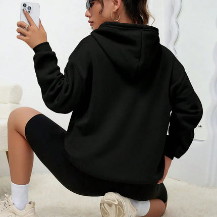 Los Angeles Art Letter Design Women Hoodies American Style Casual Hoody Autumn Hip Hop Female Hoodie Casual Fleece Clothing