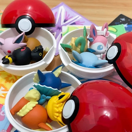Pokemon Eevee Family Anime Figure Gashapon Capsule Toys Mini Doll Blind Box Toy Collection Ornaments  Gifts
