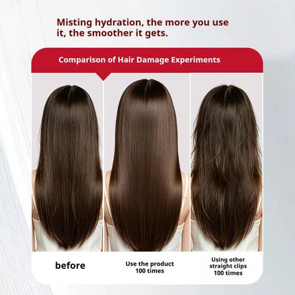 Steam Hair Straightener, Steam Sesh, Steam Reduces Damage, Nourishes Hair & Expedites Straightening, Flat Iron with Press Smooth