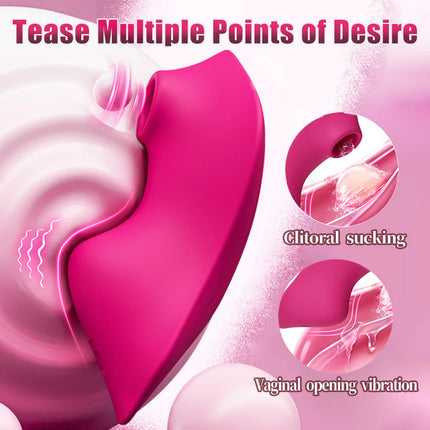 Wearable Sucking Vibrator 9 Modes APP Control Sucker Vibrator Vagina Clitoris Stimulator Double motor Oral Sex Toys for Women