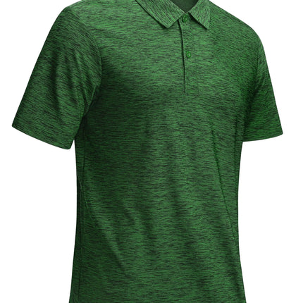 TACVASEN Mens Summer Casual Polo Lightweight Dry Fit Golf Shirts Moisture Wicking Sports Polo Shirt Workout Tees Work Shirts