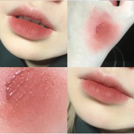 Gege Bear Rabbit Lip Glaze, Matte Velvet Lip Clay Long-lasting Color Non-drying Lipstick
