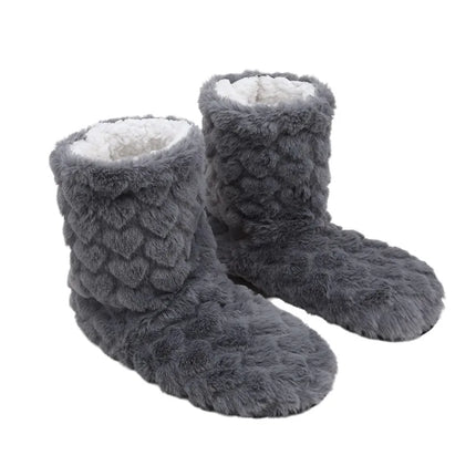 2026 Winter Adult Thick Warm Floor Shoes High Tube Non-Slip Indoor Cotton Shoes Plush Home Slippers Men And Women