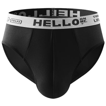 10PCS Men's Breathable Triangle Pants with Multi-Color Combination and Unique Belt Design Are Comfortable Daily Underwear