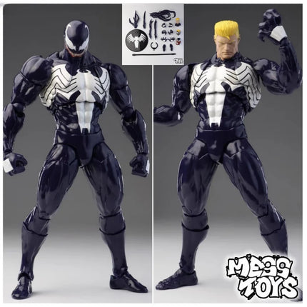 NEW Mess Toys Venom Lethal Neighbor Spider Man Symbiotic Black Suit Messtoys Spiderman Anime Action Figure Model Doll Gifts Toys