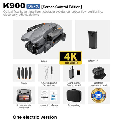 K900 MAX 8K Professional Drone with Dual Camera WiFi FPV Aerial Photography 360° Obstacle Avoidance Quadcopter airdrop Drone Toy