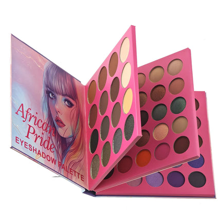 ROMANTIC FLOWER 66-Colors Eyeshadow Palette Professional Makeup for Christmas And Valentine's Day Gift Colorful Book Palette