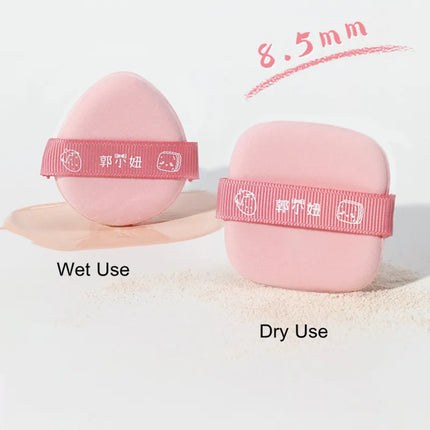GUOXIAONIU 5 Shapes Powder Foundation Puff Mini Sponge Blending Applicator Details Makeup Puff Tools Wet Dry Dual Use