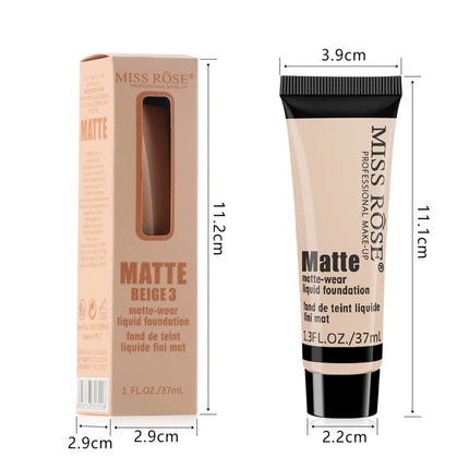 Matte Liquid Foundation Concealer BB Cream Silky Moisturizing Long-wearing Face Contouring Brighten Skin Tone Makeup Waterproof
