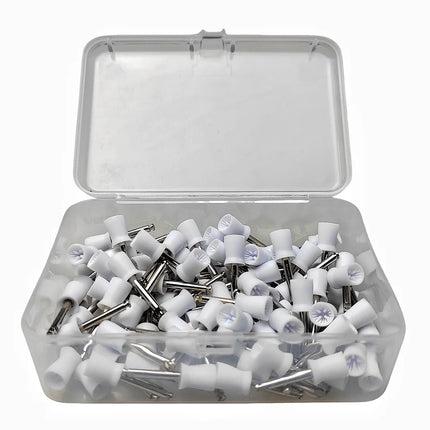 100Pcs Dental Polishing Cup Rubber Prophy Cup for Low Speed Handpiece