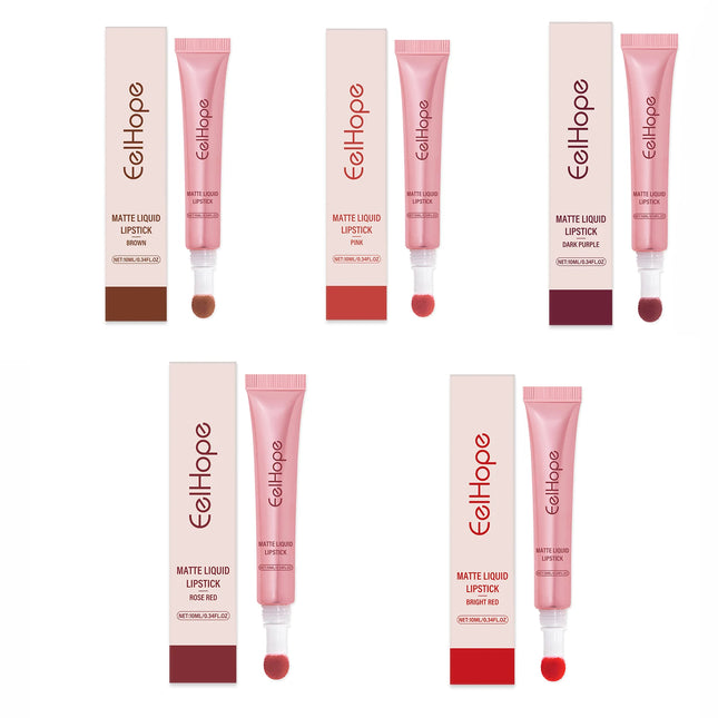 EELHOPE Matte Liquid Lipstick Long Lasting High Pigment Reduces Lip Lines Removes Dark Care Lightweight Quick Dry Waterproof