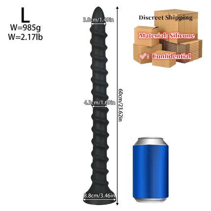 New Super Long Anal Plug Soft Silicone Big Butt Plug Adult Sex Toy Dilator Training Expansion Huge Long Anal Plug Women Men Gay