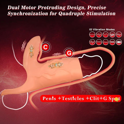 Vibrating Penis Sleeve 10 Modes Cock Ring G Spot Stimulate Vibrator Sex Toys for Men Penis Delay Ejaculation Erection Trainer 18