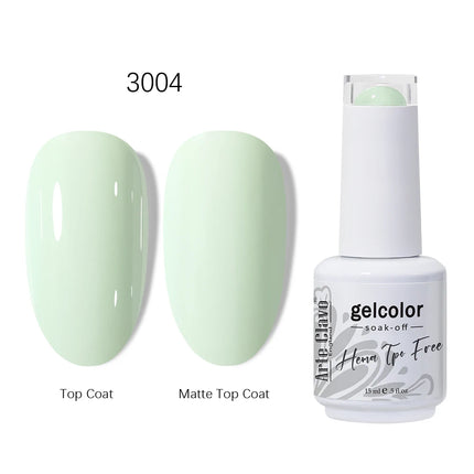 Arte Clavo HEMA TPO FREE Gel Nail Polish 15ML Long Lasting For Manicure Semi Permanent Nail Art UV LED Gel Varnish Nail Supplies