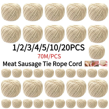 1/2/3/4/5/10/20PCS Cooking Tools Butcher's Cotton Twine Meat Prep Trussing Turkey Barbecue Strings Meat Sausage Tie Rope Cord
