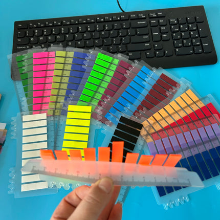 200-3200PCS Clear Sticky Notes Self-Adhesive Colorful Memo Pads for Office School Book Annotation Index Tabs Stationery