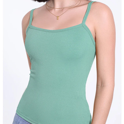 1/3 Piece Four Seasons Thin Solid Color Camisole for Young Women Plus Size Comfortable and Sexy T-shirt Shirt Casual