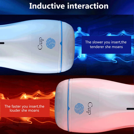 Automatic Sucking Male Masturbator Vibration Blowjob Machine Masturbation Cup Pocket Pussy Penis Pump SexToy Adult Goods for Men