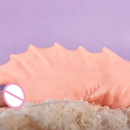 Silicone Masturbator Cup Realistic Soft Elastic Pocket Pussy Strong Suction Reusable Adult Sex Toy for Men Gift