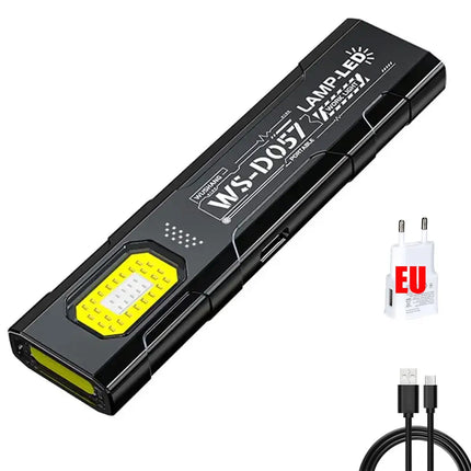 LED Mini Flashlight USB Rechargeable COB Flashlight With Magnet Pocket Lantern Flood Work Light Emergency Handheld Torch