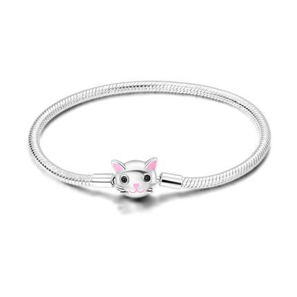 925 Sterling Silver Bracelets 17-20CM Original Leaf Clover Butterfly Heart Bracelet Fit DIY Charms Beads Fashion Women Jewelry
