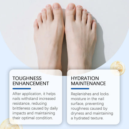 Nail polish fortifier and growth: 11 ml natural nail hardener for extra strength and growth-long lasting nail repair