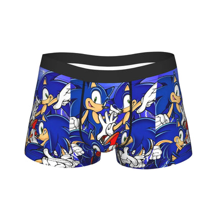 Shadowed Hedgehog Anime Cartoon Man Underwear  Boxer Briefs Shorts Panties Fashion Soft Underpants for Homme M-XXL