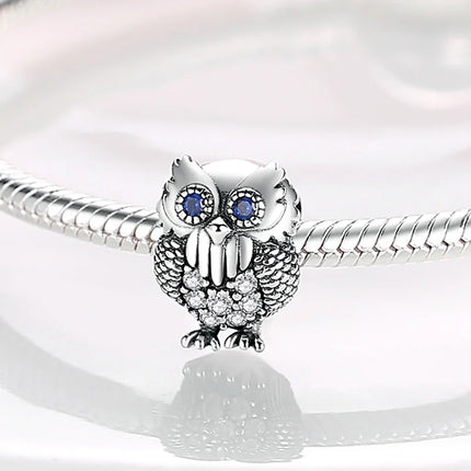 Animal Series 925 Sterling Silver Horse Squirrel Elephant Llama Snake Fox Charm fit Bangle Bracelet Original Silver Jewelry