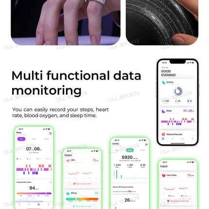 2026 New Smart Ring GPS Motion Modes Remote Control Camera Heart Rate Blood Oxygen/Pressure Outdoor Sports Waterproof Smartring