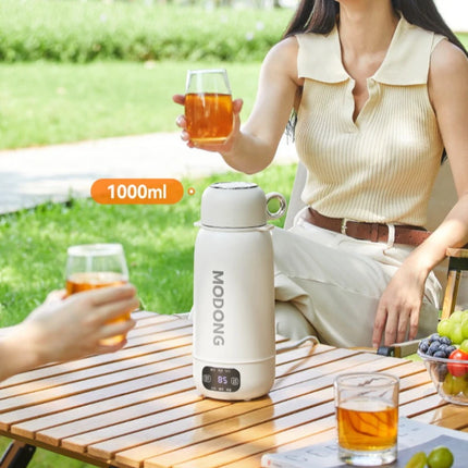 Travel Electric Kettle for Car and Outdoor, Portable Fast Boil Water Bottle with Keep Warm, Large Capacity Heating Thermos