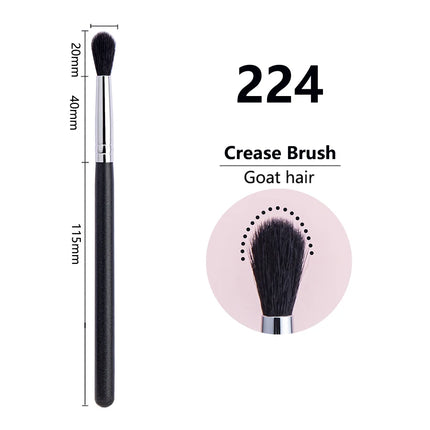 224 Crease Brush Eye Shadow Crease Blending Makeup Brushes High Quality Flame Shape Goat Hair Eye Shadow Crease Makeup Tool