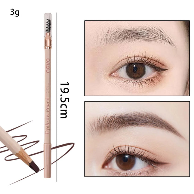 Natural Matte Eyebrow Pen Professional Wild Eye Brow Makeup Tools Waterproof Lasting Eyebrow Enhancers Double-Ended Cosmetics