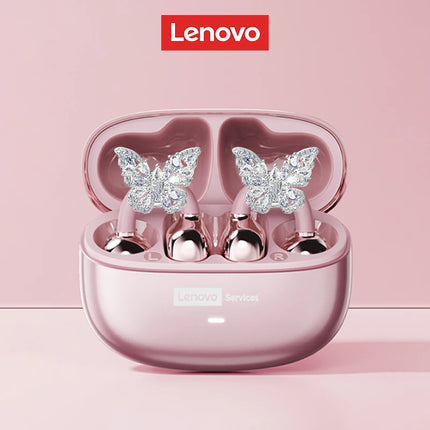 Choice Lenovo LE302 Ear Clip Earbuds with Accessories Wireless Bluetooth 6.0 Sports Music OWS Business Earphones for Girls Gifts