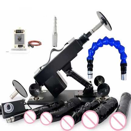 FREDORCH Sex Machine for Woman Adjustable Masturbating Pumping with 3XLR Accessories Sex Gun Love Machine for Men Adult Toys