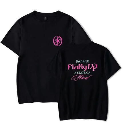K Pop Tops Katseye Tshirt New Album Pinky Up Tshirt 2026 Merch Crewneck Short Sleeve Casual Loose Tee Print Fashion Tops Unisex