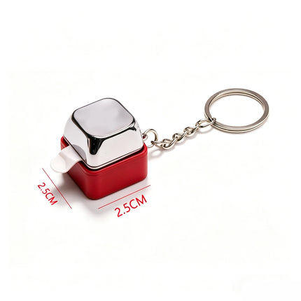 Electric Shock Prank Keychain Mini Keyboard Button Funny Shock Toy Novelty Joke Gadget Portable Trick Toy for Adult Prank Gifts