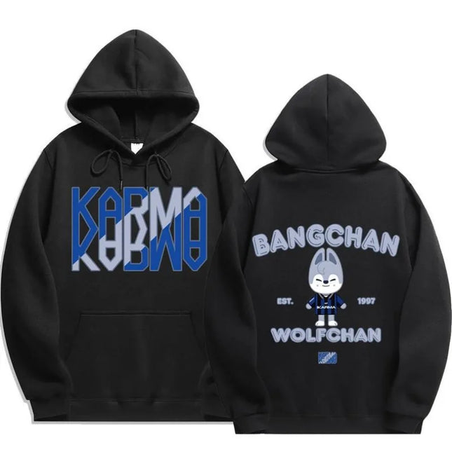 SKZOO Stray Kids Comeback Merch Collection Ribbed Hem Unisex Hoodie Sweatshirt Top