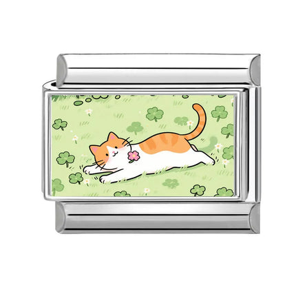 Y2K Cute Funny Sofa Cats Dogs Italian Charm Fit 9mm Stainless Steel Women DIY Bracelet Drop Shipping Fashion Jewelry Wholesale