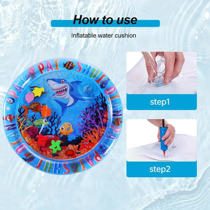 Sensory Water Pad for Cats Waterbed Pad for Dogs Cats Pet Cooling Waterbed Exercise Enrichment Activity Toy for Home Travel